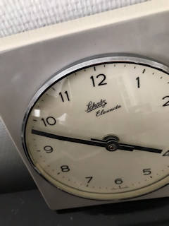 Horloge en céramique, Schatz Elexacta, parfait état de fonctionnement, made in Germany, avec minuterie.