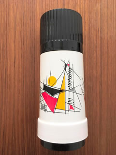 Petite Thermos vintage, marque Durotherm/Rotpunkt origine West Germany, couvercle-gobelet, contenance 250ml, excellent état.